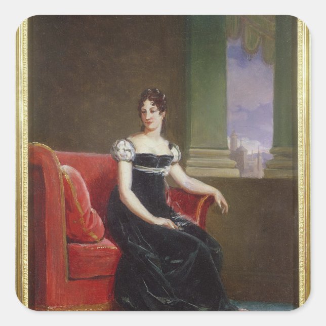 Sticker Carré Clary de Desiree Reine de Suède (Devant)