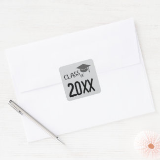 Sticker Carré Classe de 2025 Graduation
