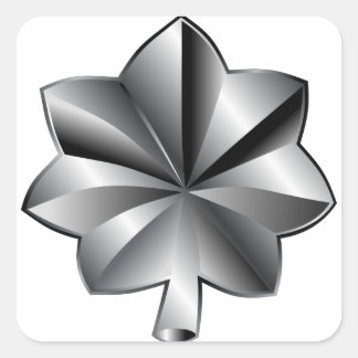 Sticker Carré Classement militaire des États-Unis - Lieutenant-c