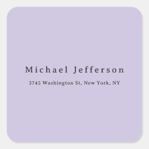 Sticker Carré Classique Créatif Tendance Couleur Pastel Minimali