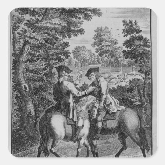 Sticker Carré Claude Duval voleur Squire Roper (Devant)