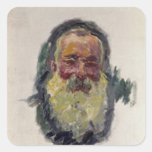 Sticker Carré Claude Monet   Autoportrait, 1917