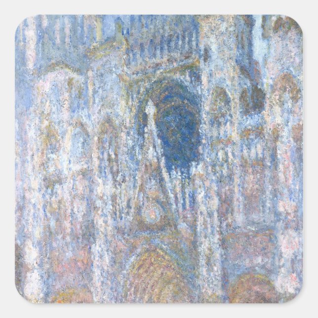 Sticker Carré Claude Monet | Cathédrale de Rouen (Devant)