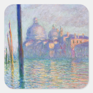 Sticker Carré Claude Monet - Grand Canal, Venise