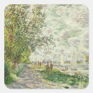 Sticker Carré Claude Monet   la rive chez Gennevilliers