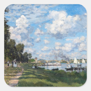 Sticker Carré Claude Monet - Le Bassin à Argenteuil