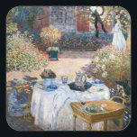 Sticker Carré Claude Monet - Le déjeuner, panneau décoratif<br><div class="desc">Le déjeuner,  panneau décoratif / Le dejeuner,  panneau décoratif - Claude Monet,  1873</div>