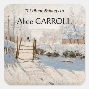 Sticker Carré Claude Monet - Le Magpie