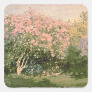 Sticker Carré Claude Monet   Lilac au soleil, 1873