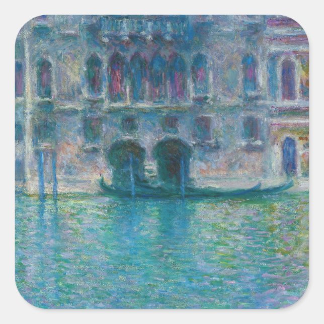 Sticker Carré Claude Monet - Palazzo da Mula (Devant)