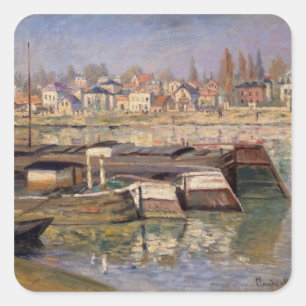 Sticker Carré Claude Monet Seine à Asnieres, 1873