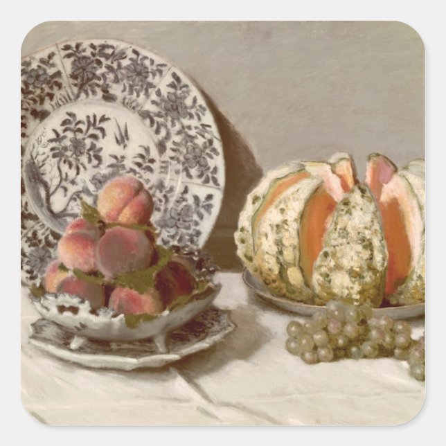 Sticker Carré Claude Monet | Still Life, 1872 (Devant)