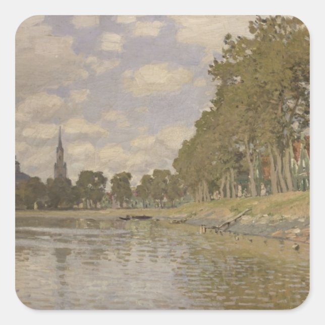 Sticker Carré Claude Monet | Zaandam 1871 (Devant)