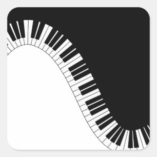 Sticker Carré Clavier pour piano