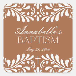 Sticker Carré Clay Talavera Carrelage Espagne Fiesta Baptême Fav