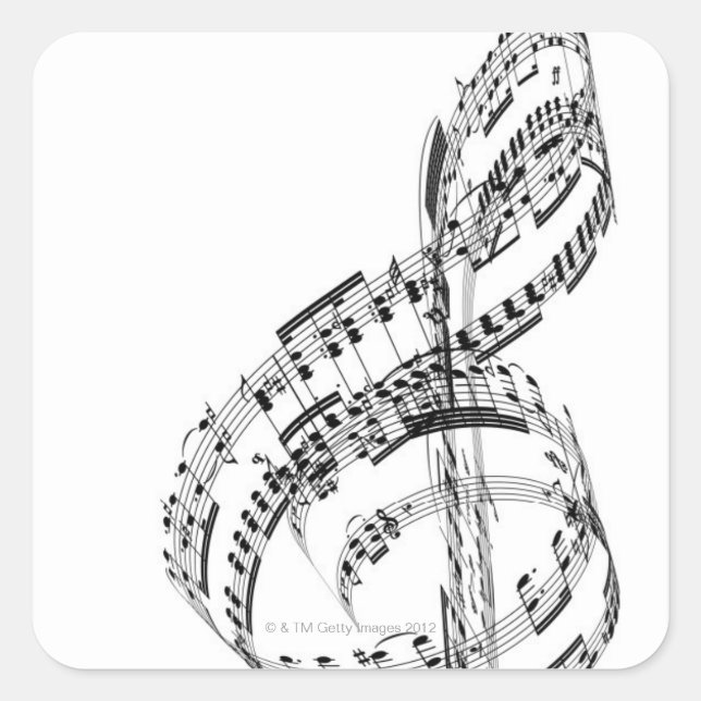 Sticker Carré Clé de table (Devant)