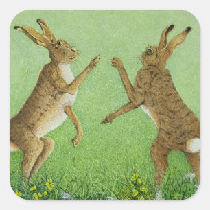 Sticker Carré Clin de boxe