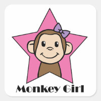 Clip de dessin Art Smile Singe Girl Rose Star Bow