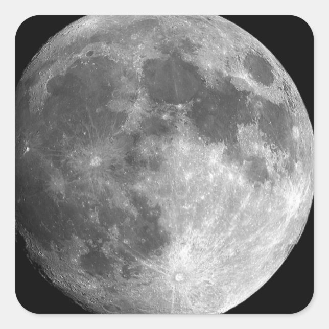 Sticker Carré closeuse lune (Devant)