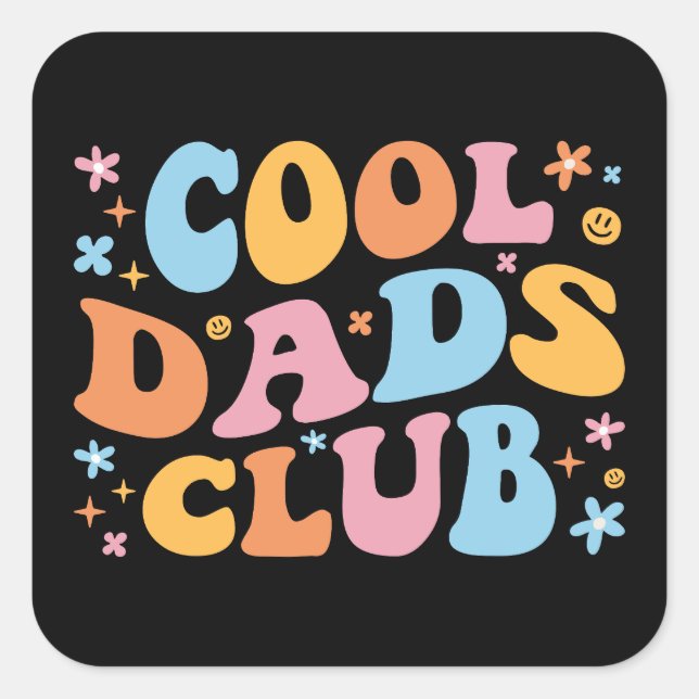 Sticker Carré Club cool Dads III (Devant)