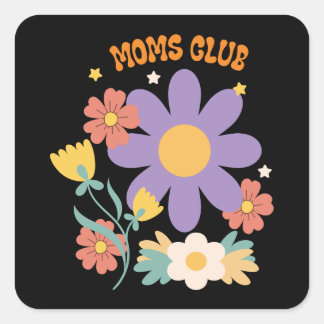 Sticker Carré Club des mamans