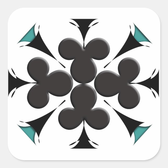 Sticker Carré Clubs (Devant)