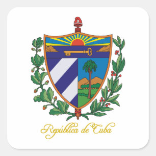 Sticker Carré "COA du Cuba "