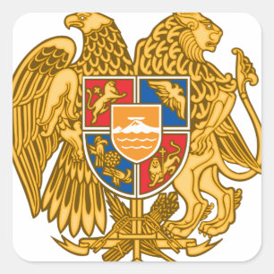 Sticker Carré Coat of arms of Armenia - emblème arménien