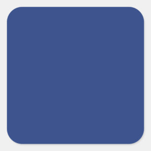 Sticker Carré Cobalt Bleu foncé Solid Tendance Couleur Arrière -