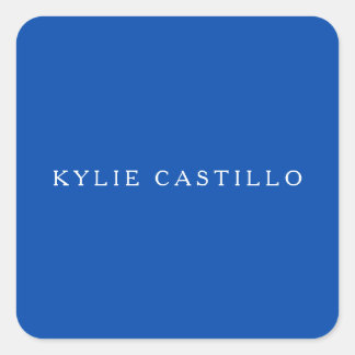Sticker Carré Cobalt Blue Unique Classique Professionnel