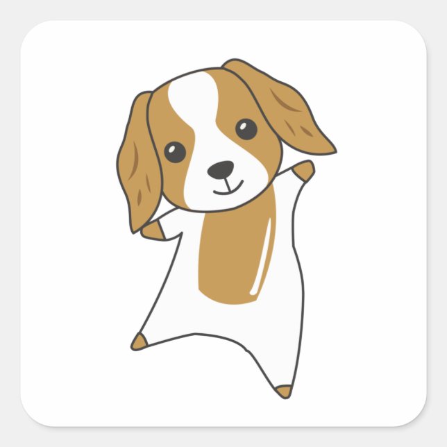 Sticker Carré Cocker Chien Espagnol Amoureux des animaux Chiens  (Devant)