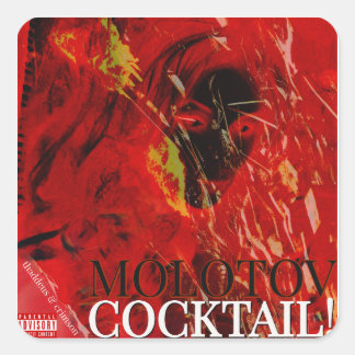 STICKER CARRÉ COCKTAIL MOLOTOV !