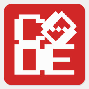 STICKER CARRÉ CODE
