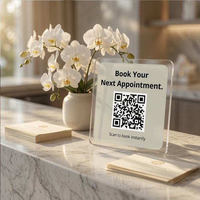 Sticker Carré Code QR de rendez-vous suivant  (Créateur téléchargé)