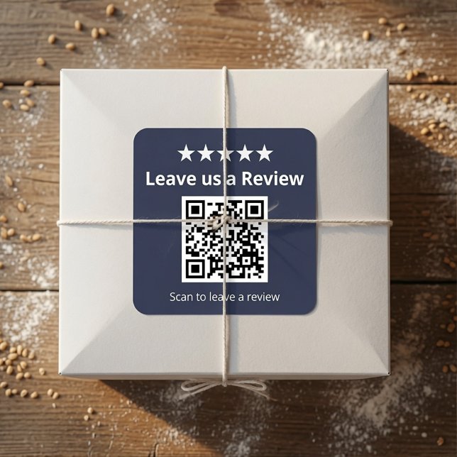 Sticker Carré Code QR de révision Google | Laissez-nous un avis  (Créateur téléchargé)