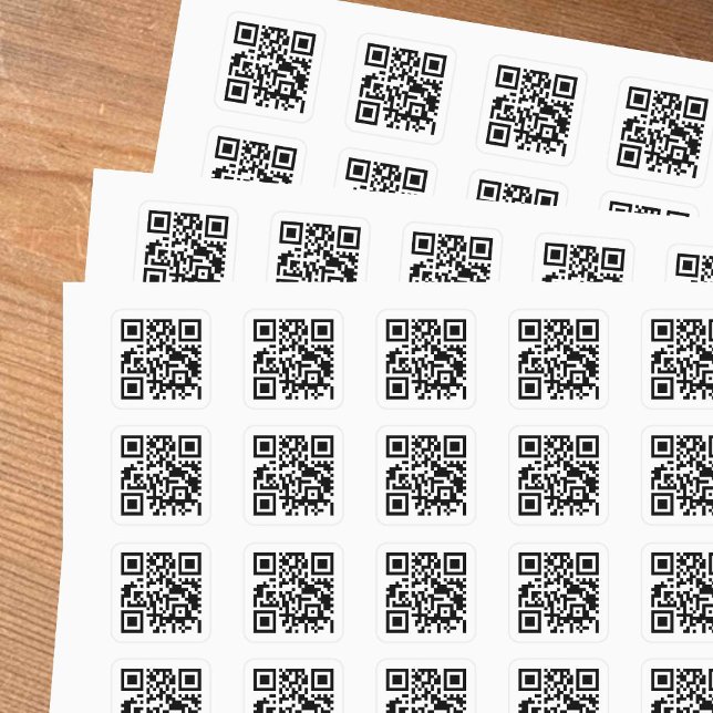 Sticker Carré Code QR - Entrez simplement l'URL de votre site We (Créateur téléchargé)