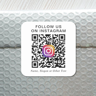 Sticker Carré Code QR Instagram promotionnel