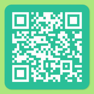 Sticker Carré Code QR modifiable Générez le vôtre    Vert sarcel