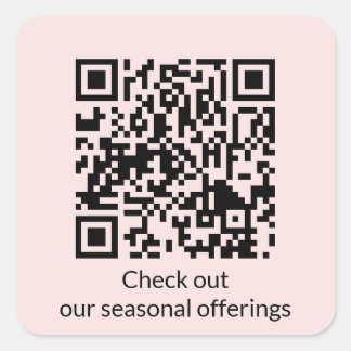 Sticker Carré Code QR personnalisé Générer l'URL