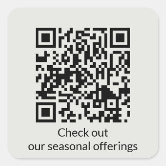 Sticker Carré Code QR personnalisé Générer l'URL