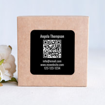 Code QR personnalisé pour les entreprises noires