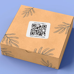 Sticker Carré Code QR Pour Examen Professionnel