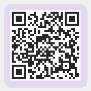 Sticker Carré Code QR pourpre