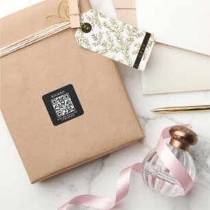 Sticker Carré Code QR professionnel Promotionnel