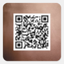Code QR simple Elegant Rose Gold Professional