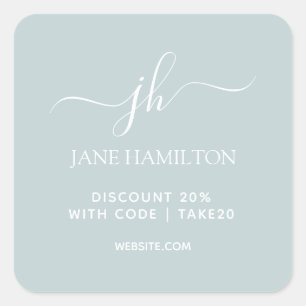 Sticker Carré Code remise emballage produit