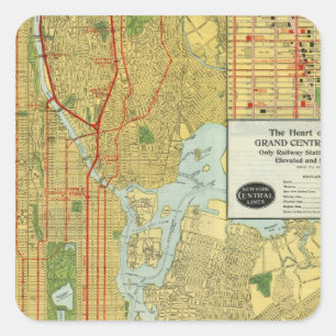 Sticker Carré Coeur de New York