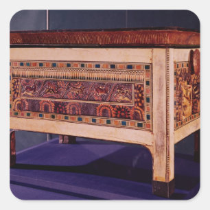 Sticker Carré Coffre de la tombe de Tutankhamun