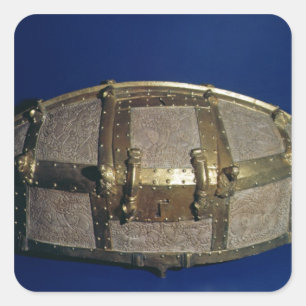 Sticker Carré Coffre de Viking pour l'or