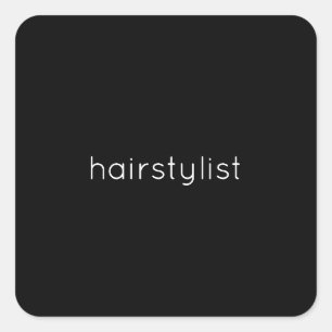Sticker Carré Coiffeur Salon de coiffure Spa Mariage Sur mesure